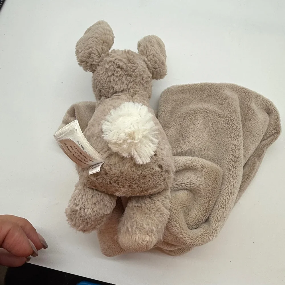Jellycat Bashful Bunny Soother Beige Plush Rabbit Baby Security Blanket Lovey